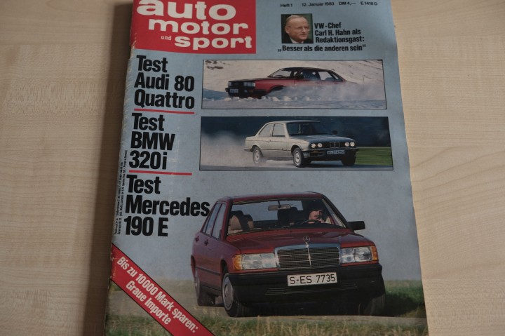 Deckblatt Auto Motor und Sport (01/1983)